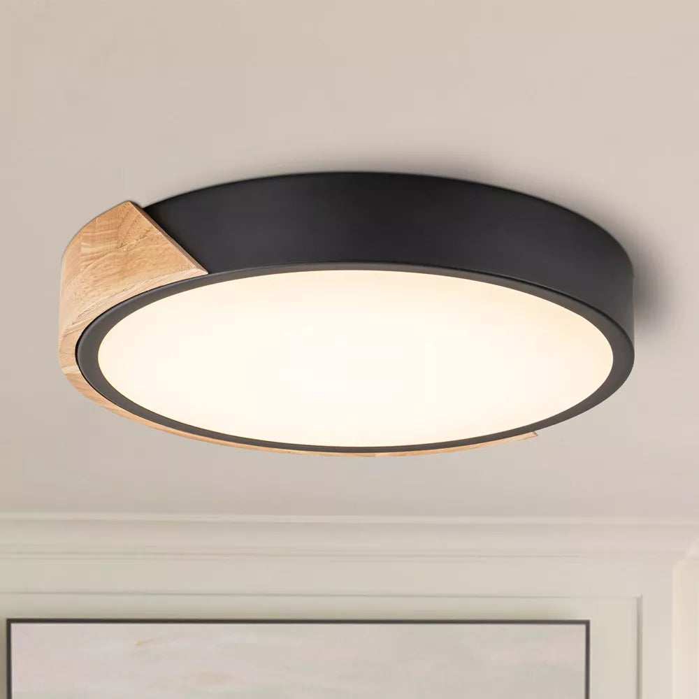 Okrągła lampa sufitowa LED z wyborem temperatury barw i funkcją ściemniania